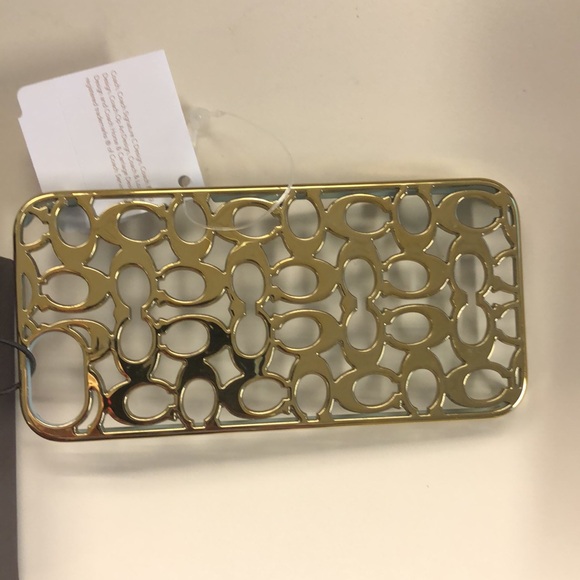 Coach Gold Iphone 5/5S Case - NWT - Picture 3 of 5